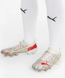 PUMA Ultra 1.2 FG Soccer Cleats For Women White/red -PUMA Sales 2022 unnamed file 1670
