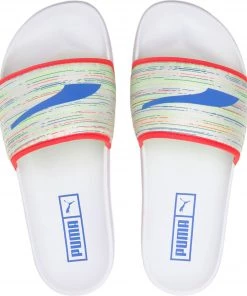 PUMA Men's Leadcat FTR Spectra Slides White/blue -PUMA Sales 2022 unnamed file 1716