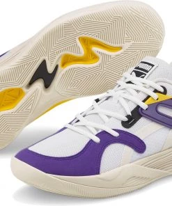 PUMA TRC Blaze Court Basketball Shoes For Women White/yellow -PUMA Sales 2022 unnamed file 1722