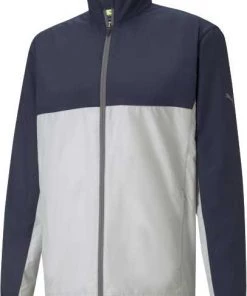 PUMA Boys' First Mile Wind Jacket Navy Blazer