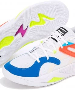 PUMA TRC Blaze Court Basketball Shoes For Men White/cherry Tomato -PUMA Sales 2022 unnamed file 1739