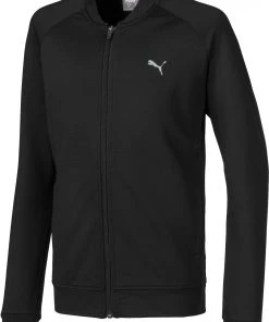 PUMA Boys' Full Zip Golf Jacket Puma Black