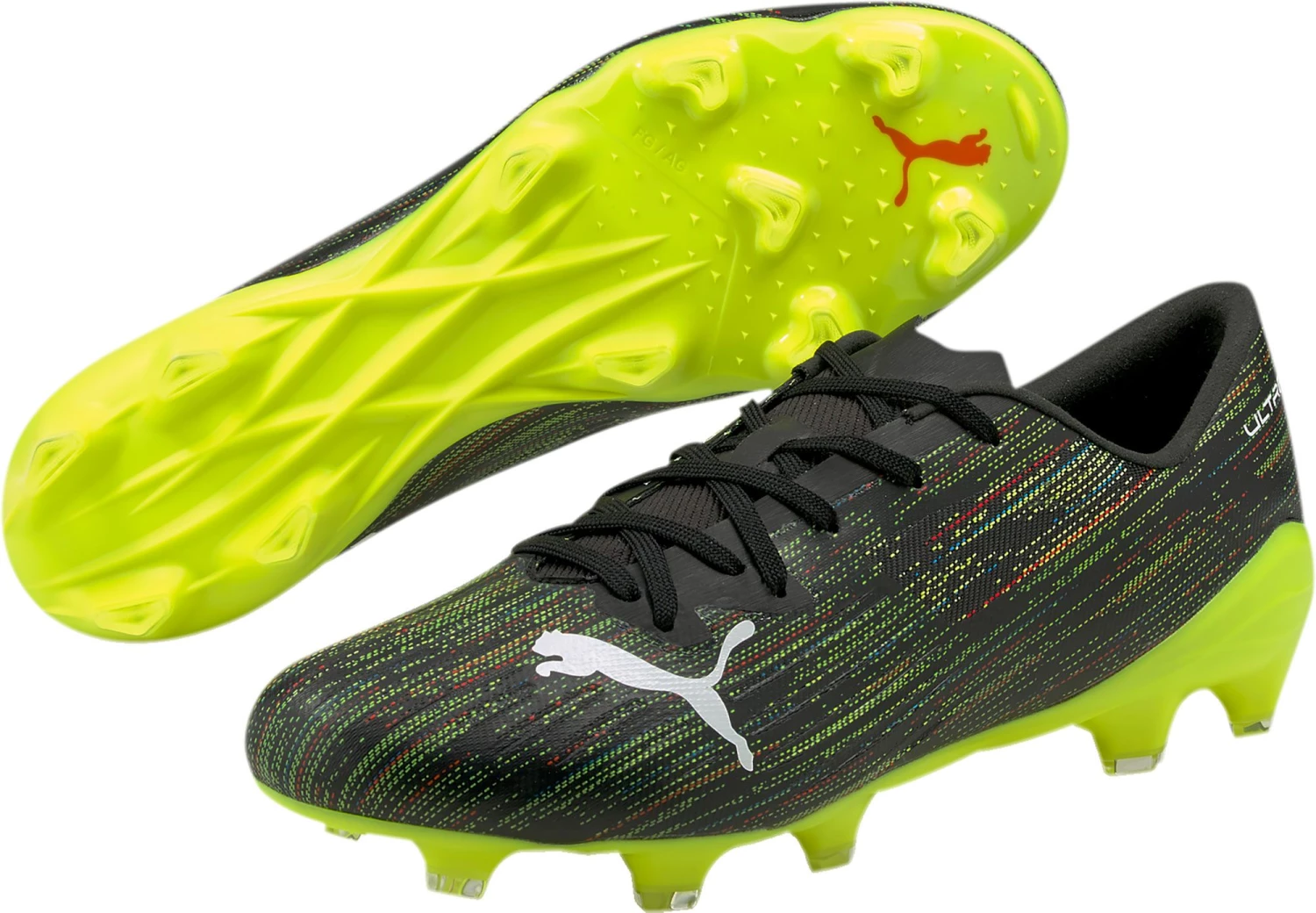 PUMA Ultra 2.2 FG Soccer Cleats For Women Black/yellow 8 PUMA Ultra 2.2 FG Soccer Cleats For Women Black/yellow - Image 6