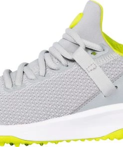 PUMA Youth Fusion EVO Golf Shoes For Boys' Grey/lime