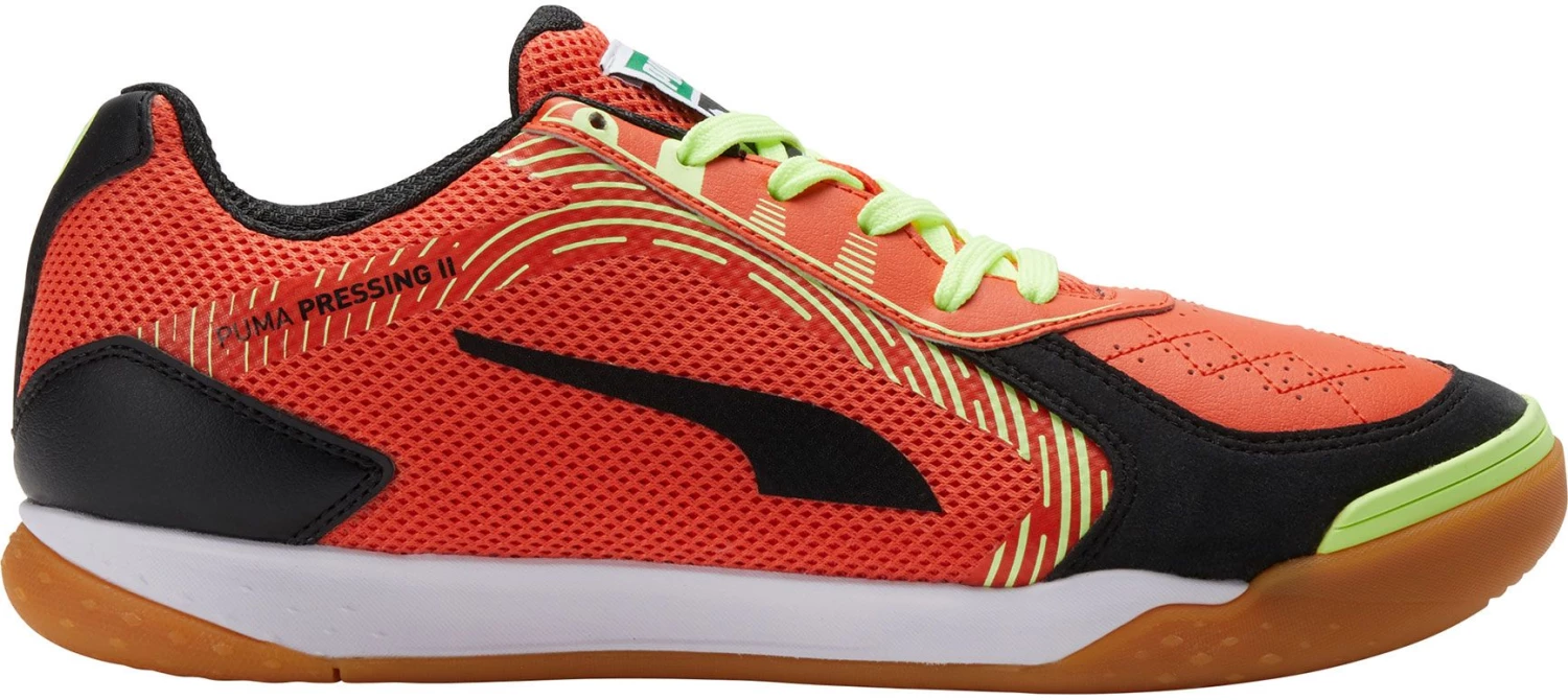 PUMA Pressing II Indoor Soccer Shoes For Women Red/black 3 PUMA Pressing II Indoor Soccer Shoes For Women Red/black