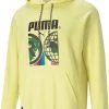 PUMA Men's International Graphic Pullover Hoodie Yellow -PUMA Sales 2022 unnamed file 183