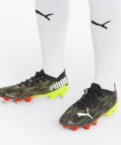 PUMA Ultra 1.2 FG Soccer Cleats For Women Black/yellow -PUMA Sales 2022 unnamed file 1888