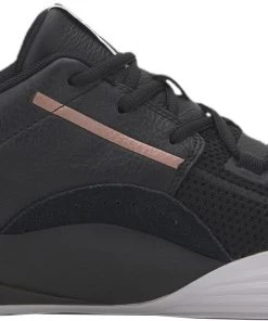 PUMA Clyde Hardwood Metallic Basketball Shoes For Women Black/metallic