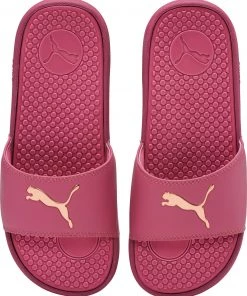 PUMA Women's Cool Cat Sport Slides Red/gold -PUMA Sales 2022 unnamed file 1918
