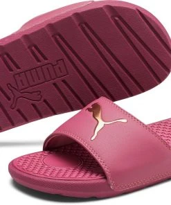 PUMA Women's Cool Cat Sport Slides Red/gold -PUMA Sales 2022 unnamed file 1920