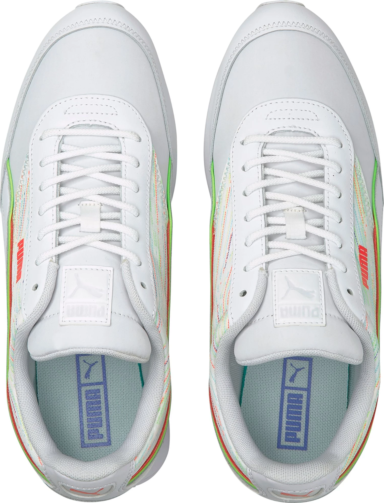 PUMA Men's Future Rider Double Spectra Shoes White/green 6 PUMA Men's Future Rider Double Spectra Shoes White/green - Image 4