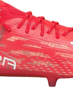 PUMA Women's Ultra 1.3 FG Soccer Cleats Red/white