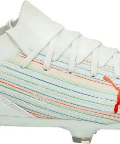 PUMA Men's Ultra 3.2 FG Soccer Cleats For Women White/red