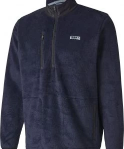 PUMA Men's Sherpa Quarter Zip Golf Pullover Peacoat