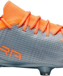 Puma Men's Ultra 2.4 FG Soccer Cleats Silver/orange