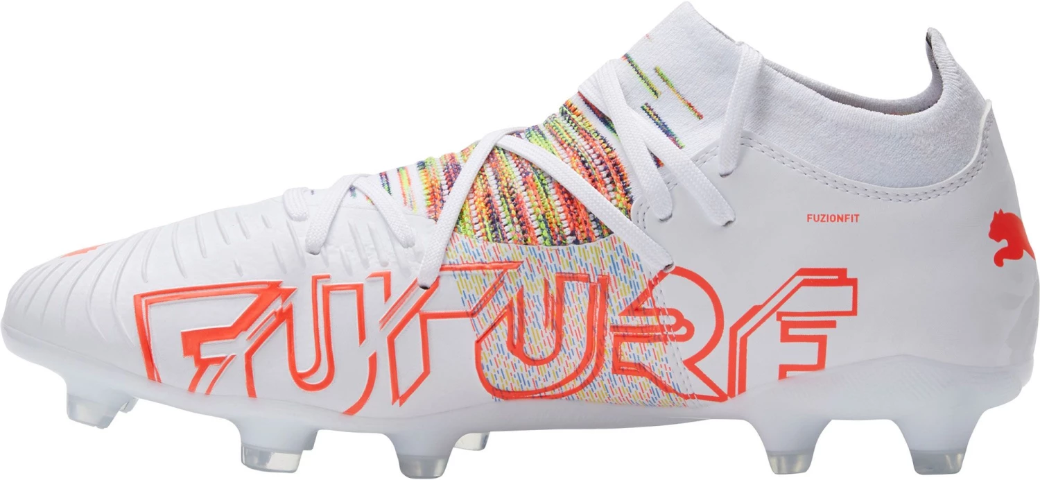 PUMA Future Z 3.1 FG Soccer Cleats For Men White/red 5 PUMA Future Z 3.1 FG Soccer Cleats For Men White/red - Image 3