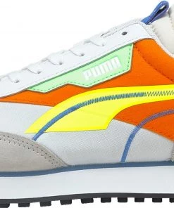 PUMA Men's Future Rider Twofold SD Shoes White/yellow/orange -PUMA Sales 2022 unnamed file 2205