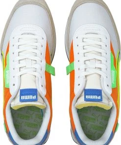 PUMA Men's Future Rider Twofold SD Shoes White/yellow/orange -PUMA Sales 2022 unnamed file 2206