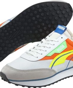 PUMA Men's Future Rider Twofold SD Shoes White/yellow/orange -PUMA Sales 2022 unnamed file 2208