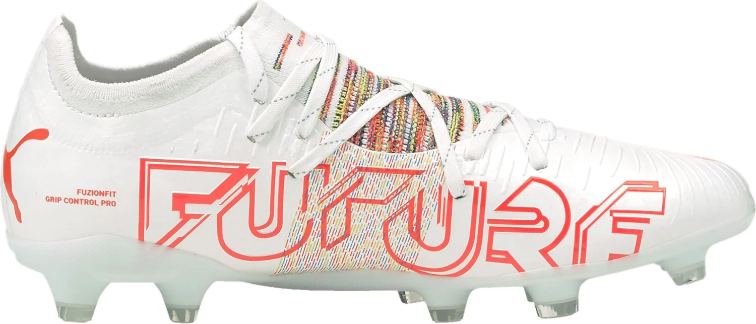 PUMA Future Z 2.1 FG Soccer Cleats For Men White/red 5 PUMA Future Z 2.1 FG Soccer Cleats For Men White/red - Image 3