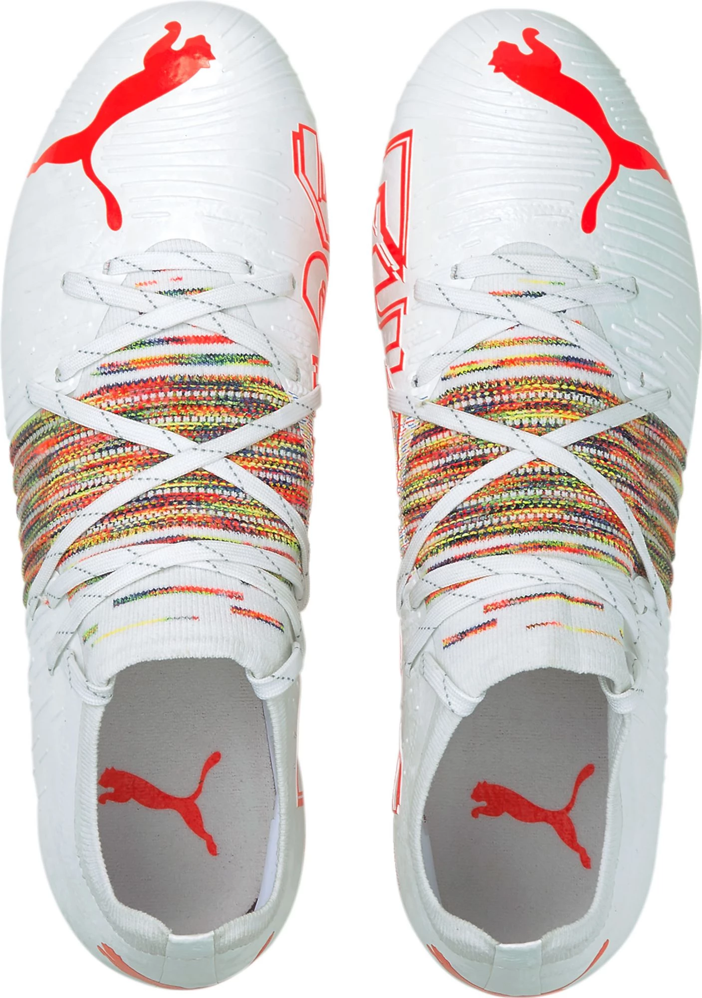 PUMA Future Z 2.1 FG Soccer Cleats For Men White/red 6 PUMA Future Z 2.1 FG Soccer Cleats For Men White/red - Image 4