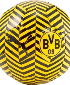 PUMA Borussia Dortmund FtblCore Fan Soccer Ball For Unisex Black/black/yellow