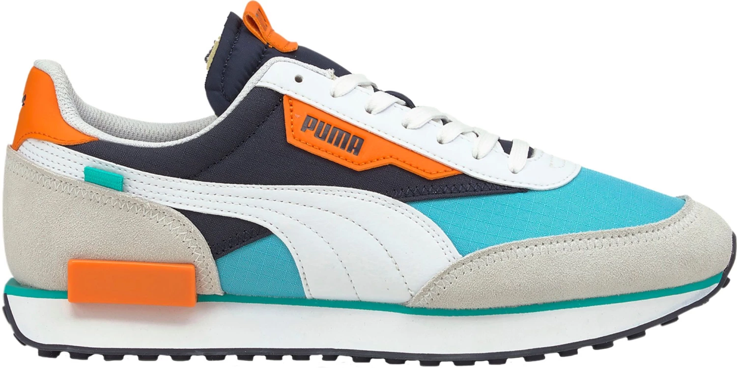 PUMA Men's Future Rider Play On Shoes White/blue 3 PUMA Men's Future Rider Play On Shoes White/blue