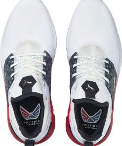 PUMA Men's IGNITE Articulate Volition Golf Shoes White/red/navy -PUMA Sales 2022 unnamed file 2264
