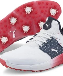 PUMA Men's IGNITE Articulate Volition Golf Shoes White/red/navy -PUMA Sales 2022 unnamed file 2266