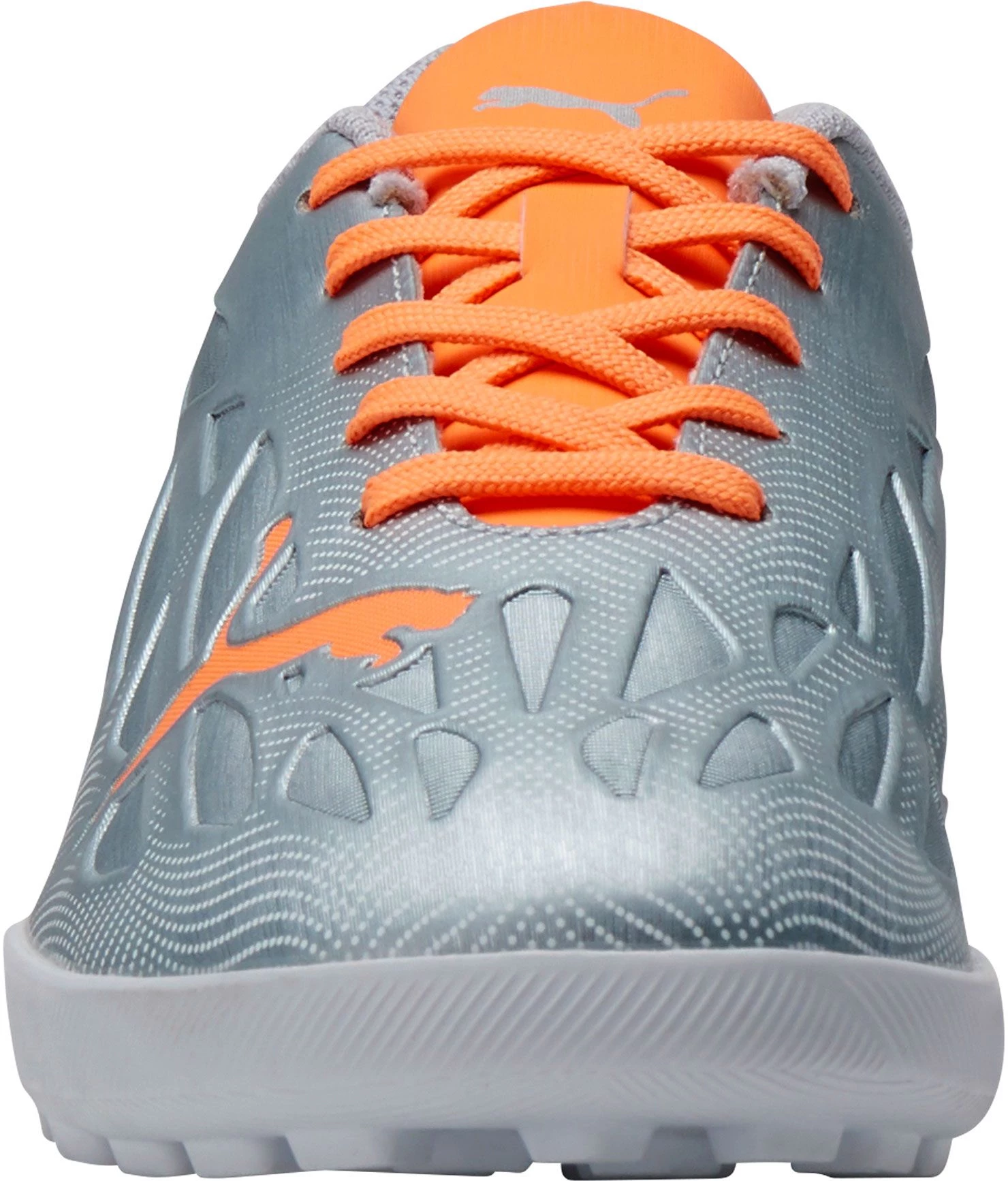 Puma Kids' Ultra 4.4 Turf Soccer Cleats For Boys' Silver/orange 6 Puma Kids' Ultra 4.4 Turf Soccer Cleats For Boys' Silver/orange - Image 4