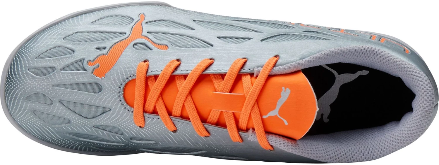 Puma Kids' Ultra 4.4 Turf Soccer Cleats For Boys' Silver/orange 7 Puma Kids' Ultra 4.4 Turf Soccer Cleats For Boys' Silver/orange - Image 5