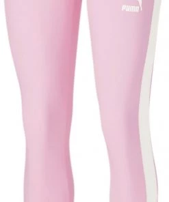 PUMA Women's Iconic T7 Mid-Rise Leggings Pink Lady