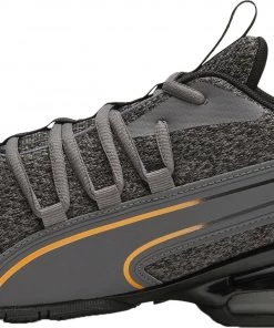 PUMA Men's Axelion NXT Knit Shoes Grey/black/orange -PUMA Sales 2022 unnamed file 23