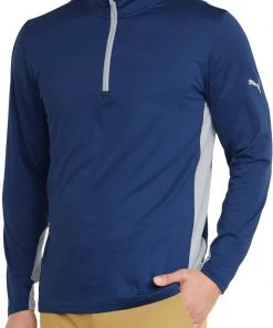 PUMA Men's Gamer Golf 1/4 Zip Jacket Quiet Shade