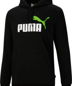 Puma Men's 2 Color Big Logo Hoodie Medium Heather Grey