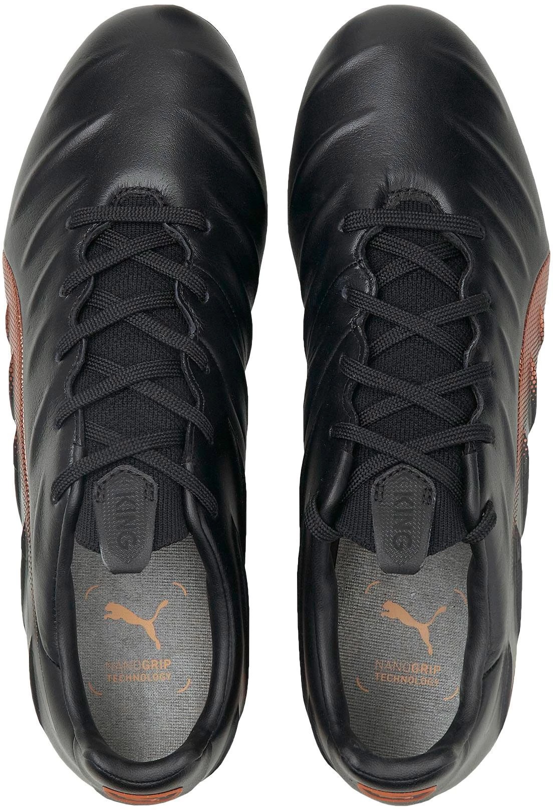 PUMA King Platinum 21 FG Soccer Cleats For Men Black/orange 5 PUMA King Platinum 21 FG Soccer Cleats For Men Black/orange - Image 3