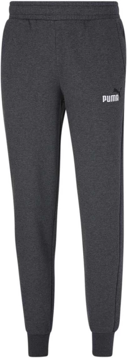 Puma Men's ESS+ Embroidery Logo Fleece Pants Dark Grey Heather 3 Puma Men's ESS+ Embroidery Logo Fleece Pants Dark Grey Heather