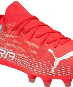 PUMA Women's Ultra 3.3 FG Soccer Cleats Red/white