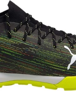 PUMA Ultra 1.2 Pro Cage Soccer Cleats For Men Black/yellow