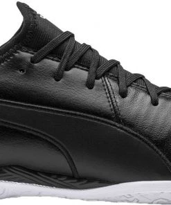 PUMA Men's King Pro Indoor Soccer Shoes For Women Black/white