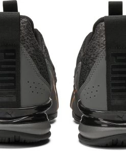 PUMA Men's Axelion NXT Knit Shoes Grey/black/orange -PUMA Sales 2022 unnamed file 25