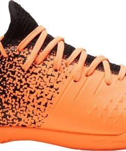 Puma Men's Future Z 4.3 Indoor Soccer Shoes For Women Orange/black