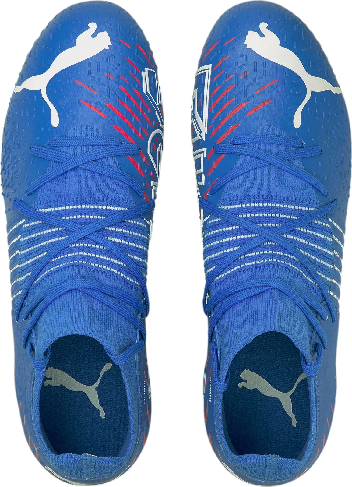 PUMA Men's Future Z 3.2 FG Soccer Cleats Blue/red 6 PUMA Men's Future Z 3.2 FG Soccer Cleats Blue/red - Image 4