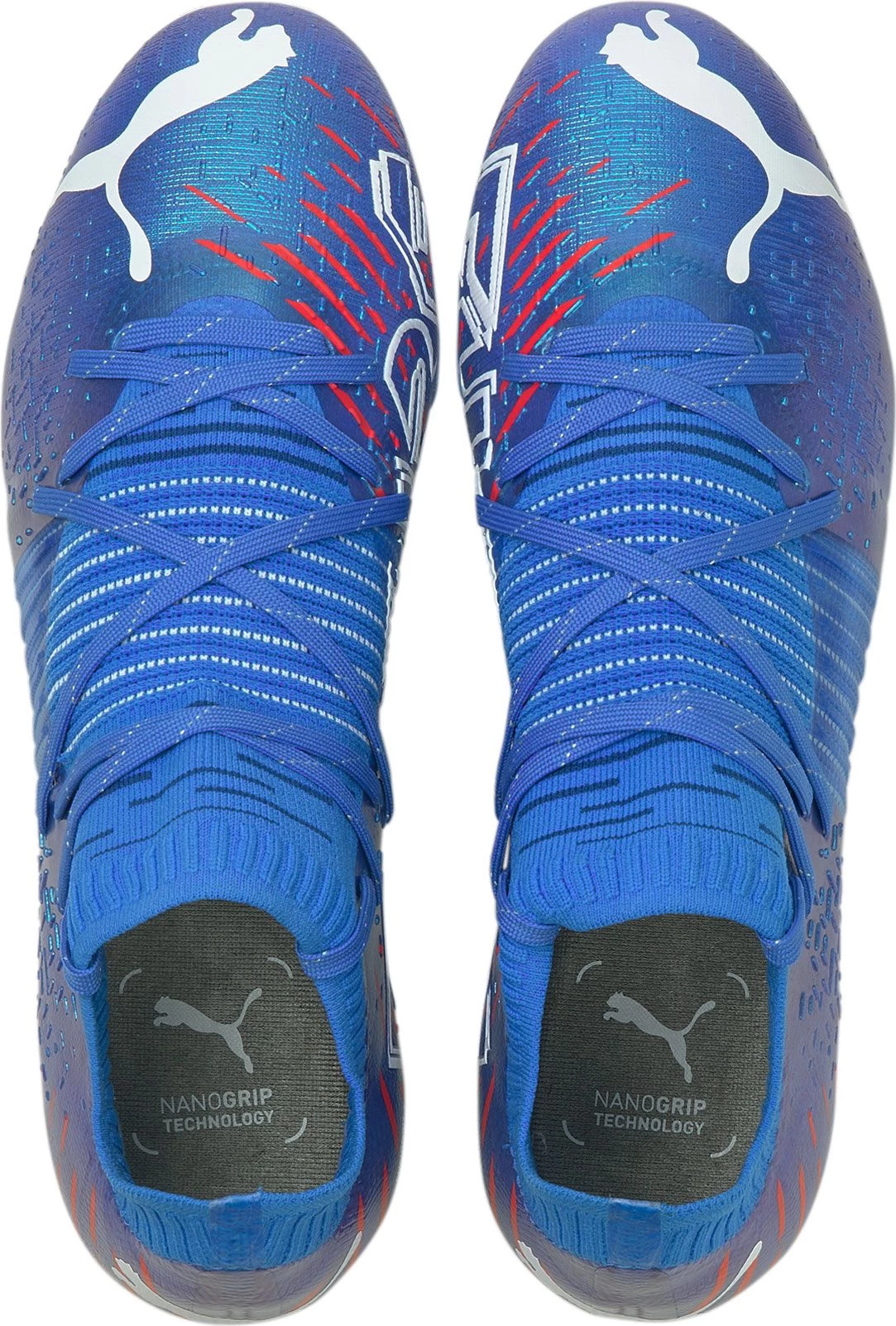 PUMA Men's Future Z 1.2 FG Soccer Cleats Blue/red 6 PUMA Men's Future Z 1.2 FG Soccer Cleats Blue/red - Image 4