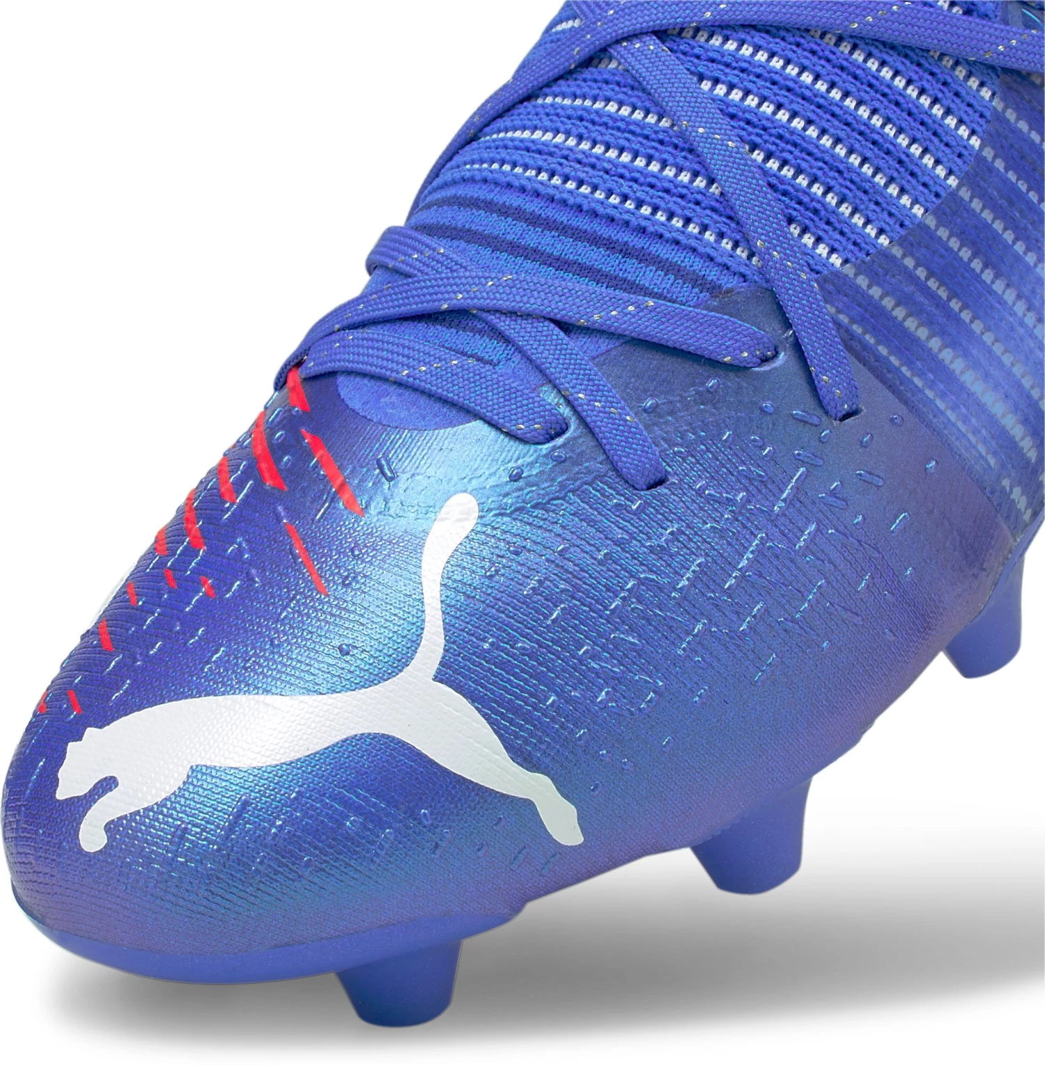 PUMA Men's Future Z 1.2 FG Soccer Cleats Blue/red 8 PUMA Men's Future Z 1.2 FG Soccer Cleats Blue/red - Image 6