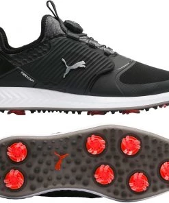 PUMA Men's IGNITE PWRADAPT Caged DISC Golf Shoes Black