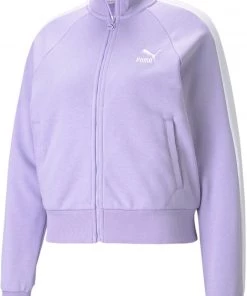 PUMA Women's Plus Size Iconic T7 Track Jacket Light Lavender
