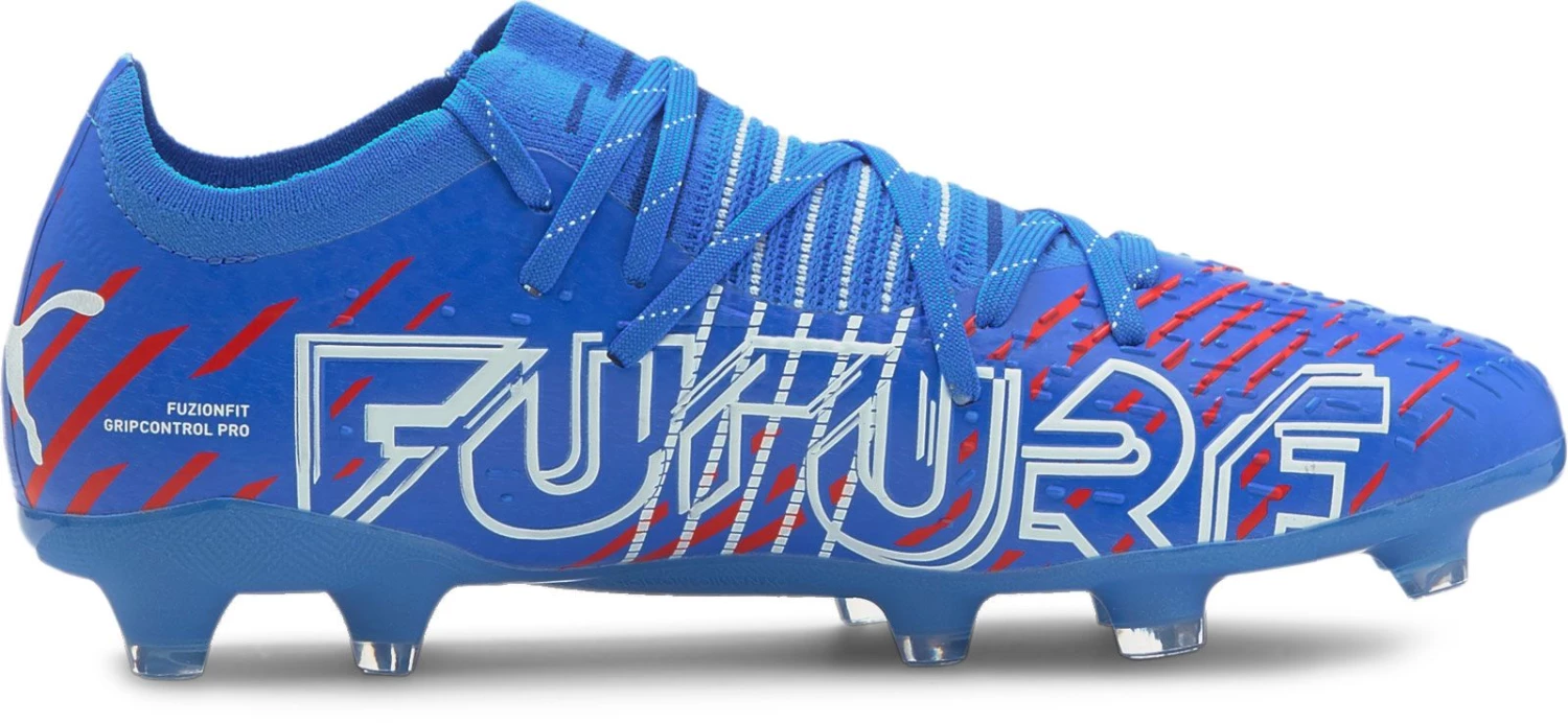 PUMA Men's Future Z 2.2 FG Soccer Cleats Blue/red 5 PUMA Men's Future Z 2.2 FG Soccer Cleats Blue/red - Image 3