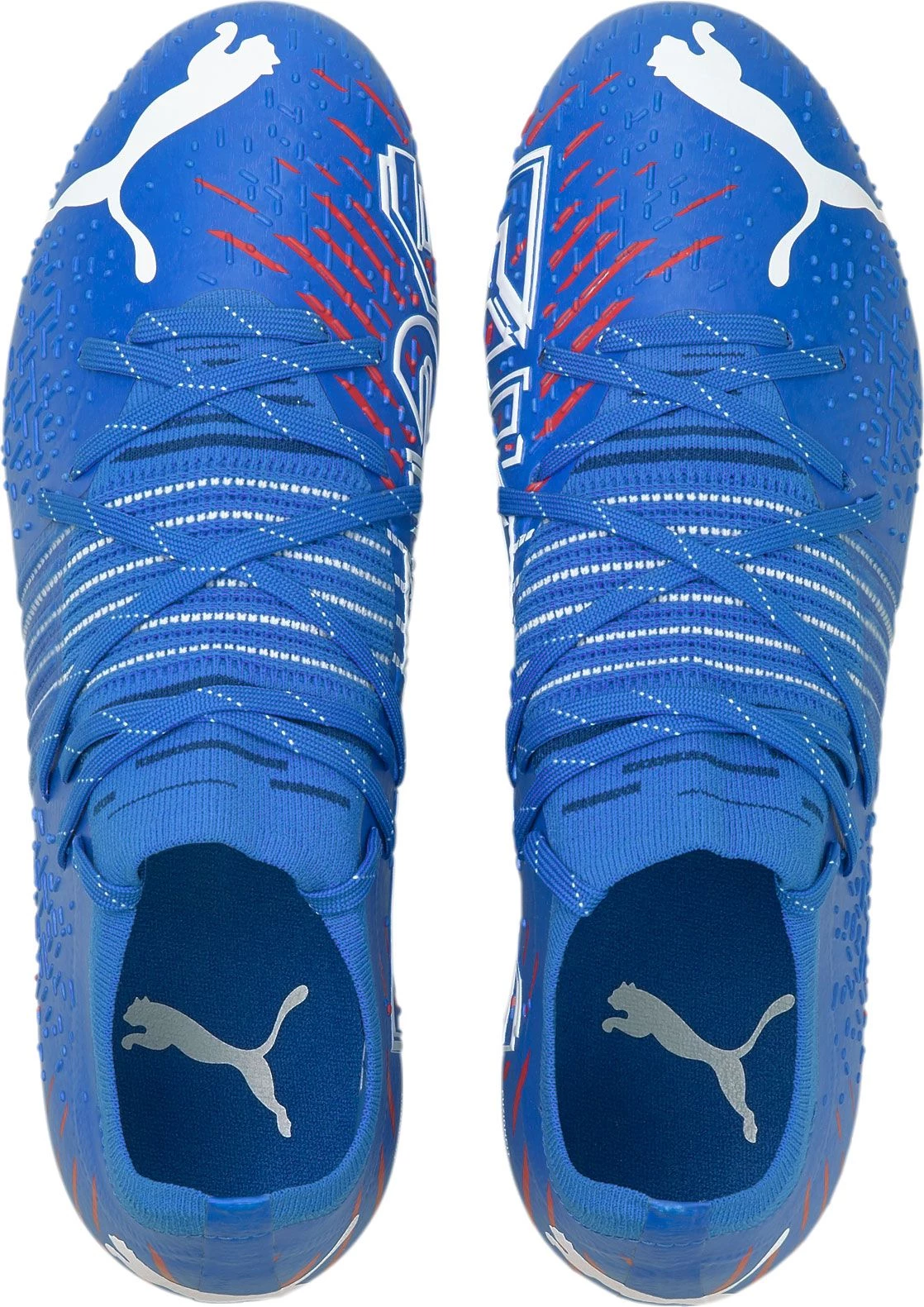 PUMA Men's Future Z 2.2 FG Soccer Cleats Blue/red 6 PUMA Men's Future Z 2.2 FG Soccer Cleats Blue/red - Image 4