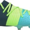 PUMA Men's Future Z 2.2 FG Soccer Cleats Blue/green